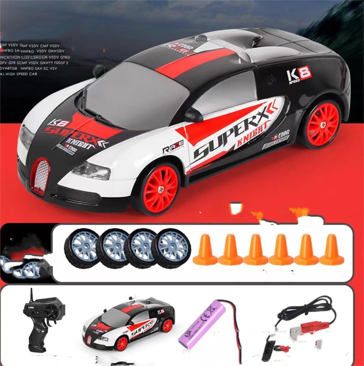 Drift Rc Car 4WD RC Drift Car Toy Remote Control GTR Model