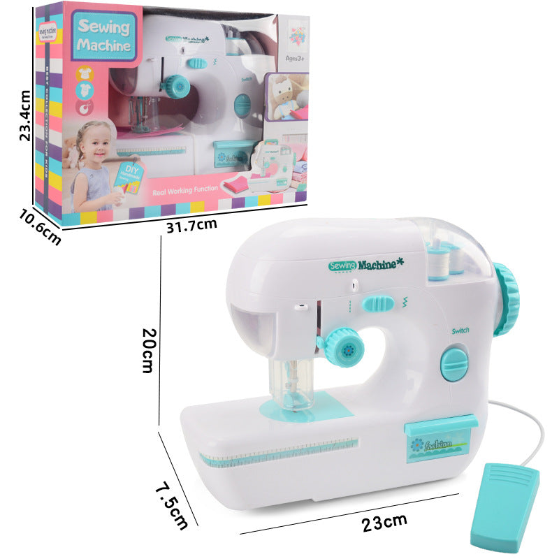 Girl Electric Sewing Machine Small Home Appliance Toy