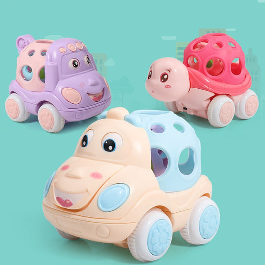 Baby's Voice Inertial Car With Hand Bell Early Education Educational Toys