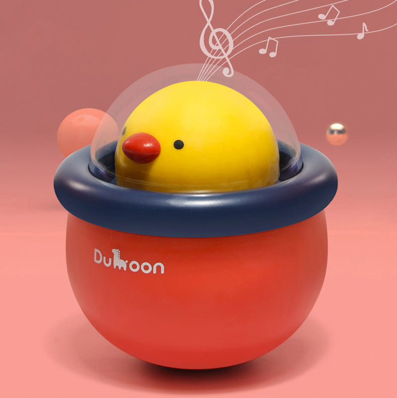 Little Cute Chicken Tumbler Music Bells Infants Educational Toys