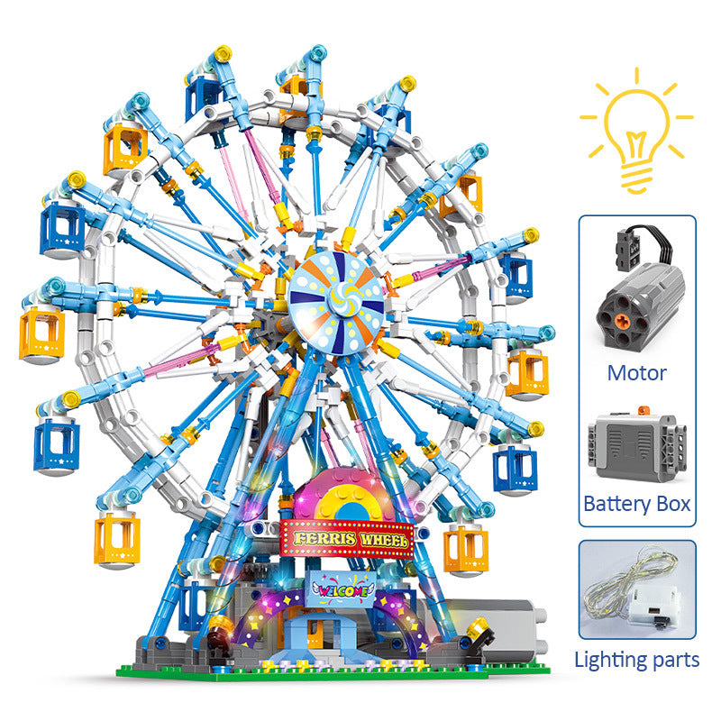 Electric Ferris Wheel Assembled Model Toys