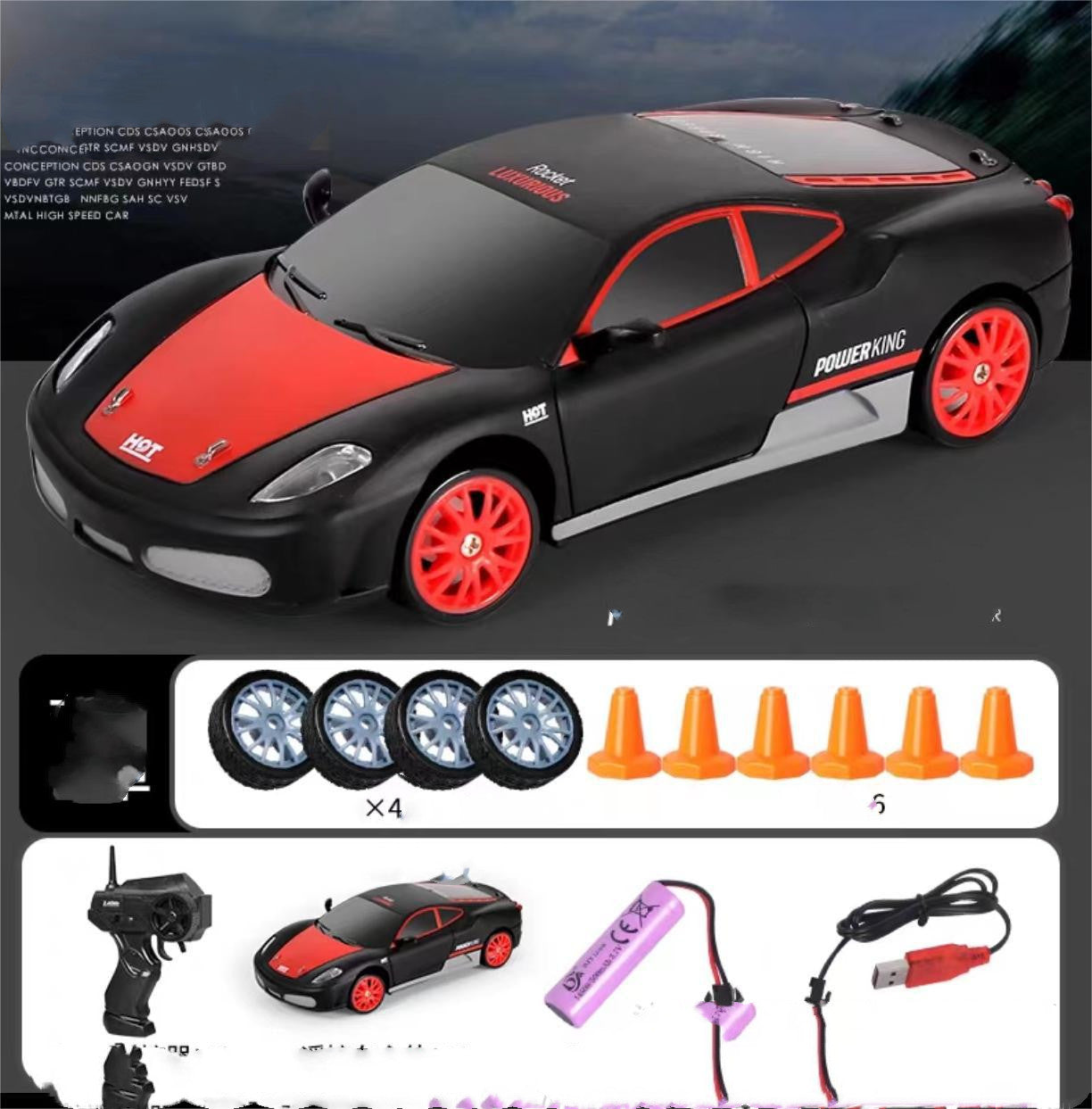 Drift Rc Car 4WD RC Drift Car Toy Remote Control GTR Model