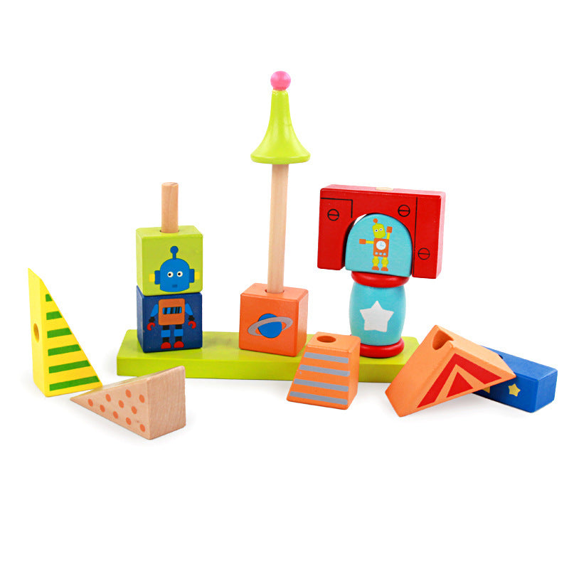 Children's intellectual building block toys