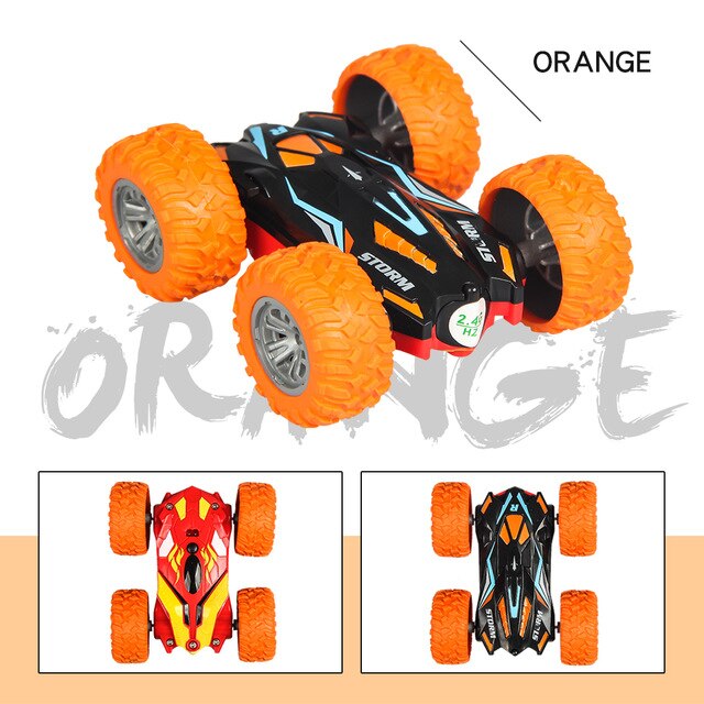 Double Sided 3D Flip Remote Control Car 2.4G 4CH Stunt RC Car Robot