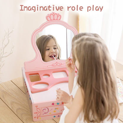 Nordic Style Girl Princess Play House Makeup Toys