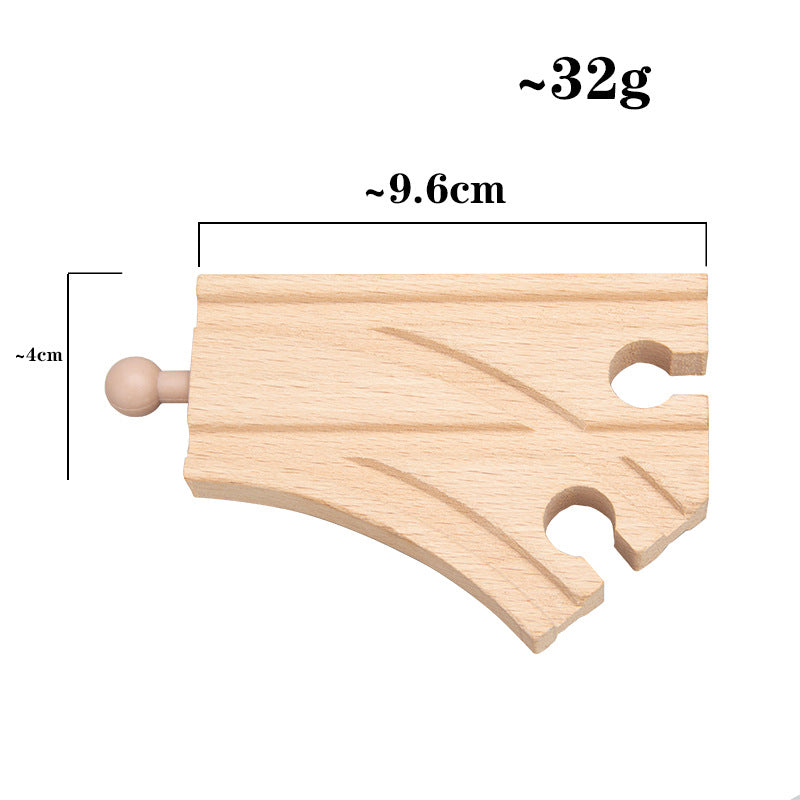 Beech Wood Track Train Toy Assembled