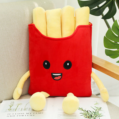 Pizza Burger Plush Toy Pillow