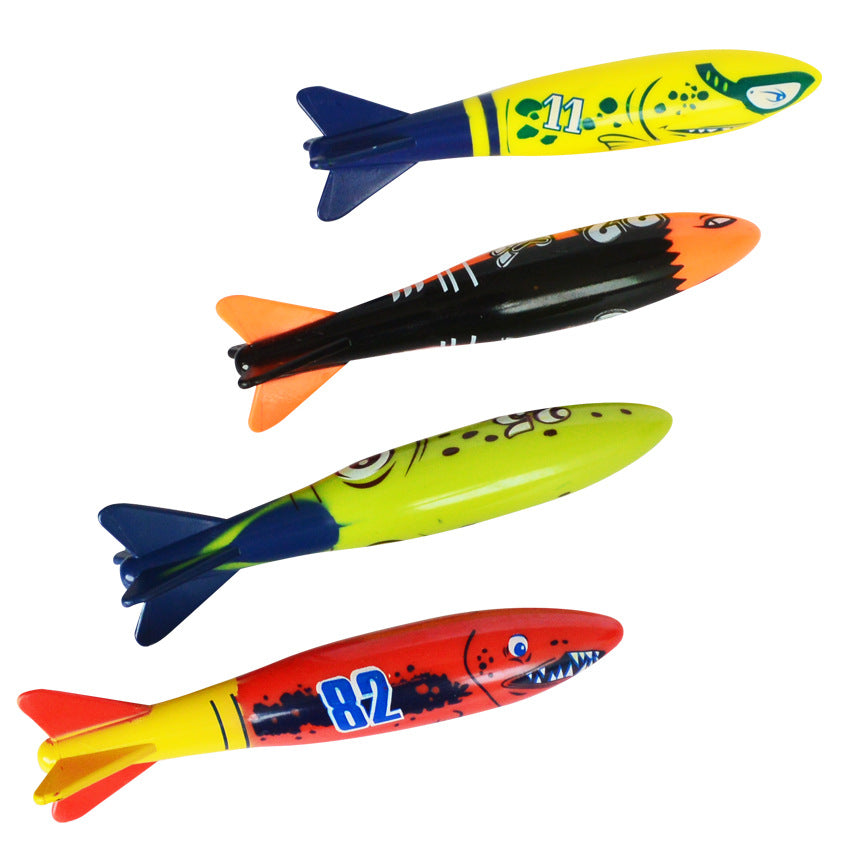 Children's Sports Diving Throw Torpedo Plastic Toys