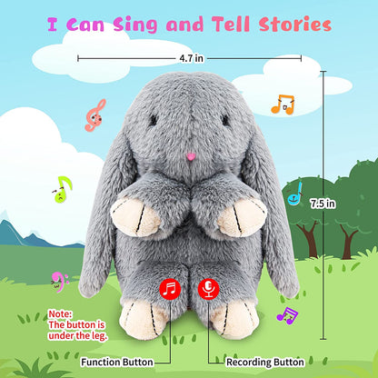 Talking Bunny Toys For Kids Repeats What You Say Interactive Stuffed Toy