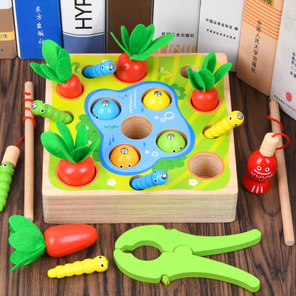 Children's Wooden Magnetic Fishing Educational Toy