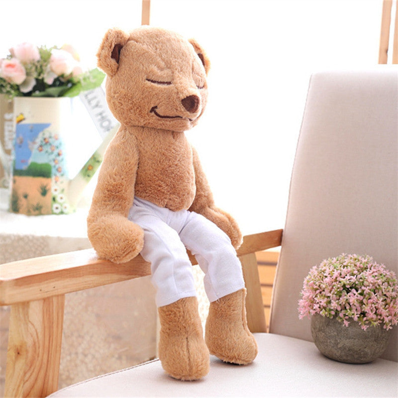 40cm Creative Yoga Bear Plush Toy Stuffed Cute Yoga Bear Doll