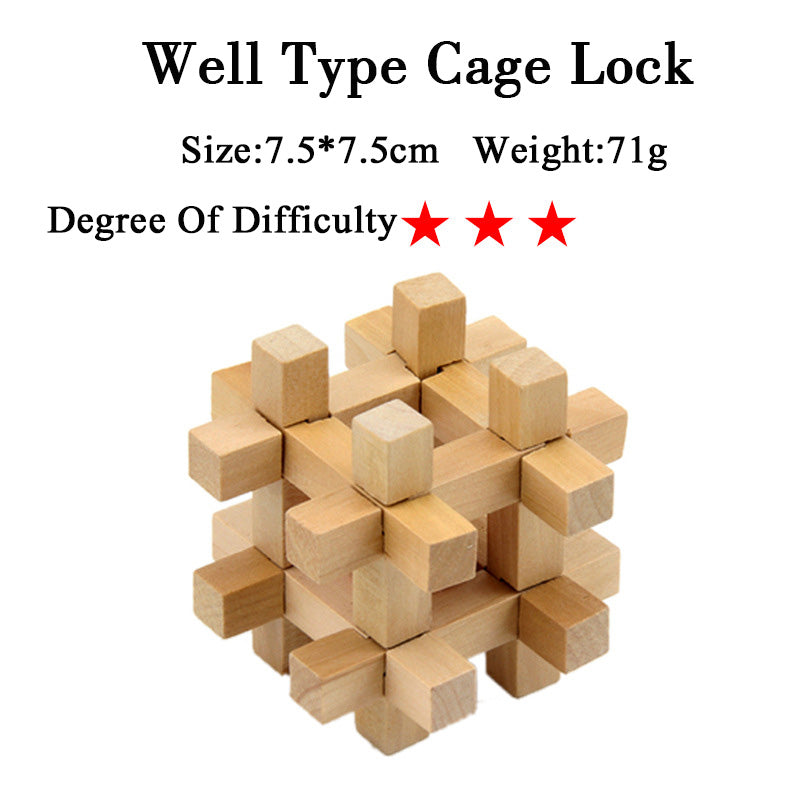 Kongming lock bamboo educational toy