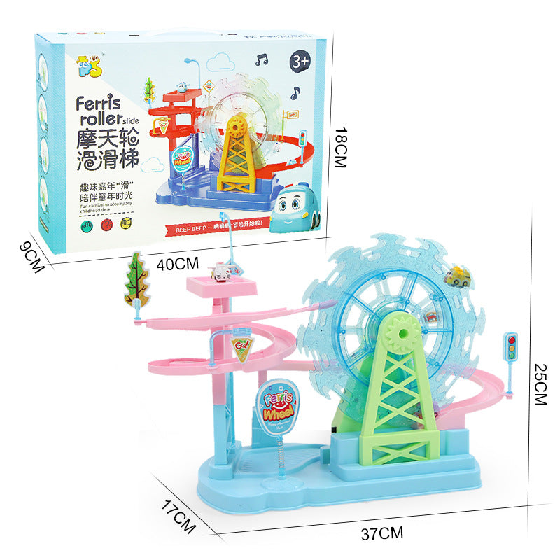 Electric Music Light Track Slide Children's Toys