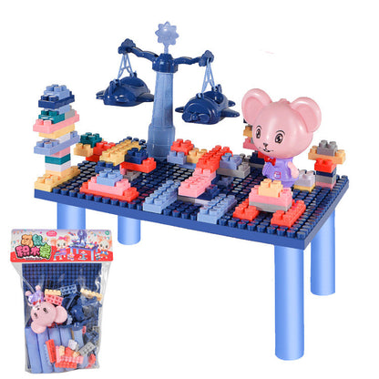 Puzzle assembling building block toys