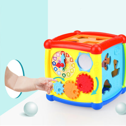 Baby Six-sided Box Power Box Early Learning Cognitive Building Block Toys