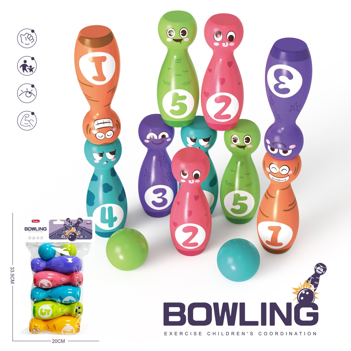 Children's Bowling Toys Suit Indoor Large Kindergarten Toys