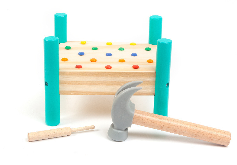 Kindergarten Nail Toy P.65 Hammer Table Montessors Children