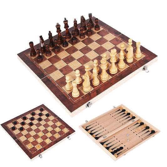 3 in 1 Backgammon Chess Set, New Design, Travel Chess Set