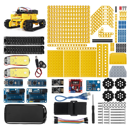 Tank Graphical Programming C DIY Smart Robot Car For CH340