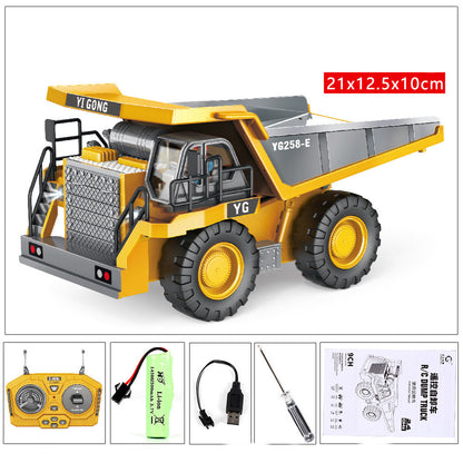 Children's Simple Alloy Charging Excavator Toy Car