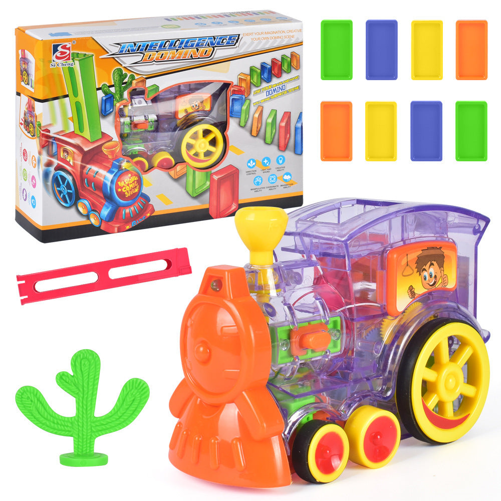 Transparent Domino Toy Train For Children