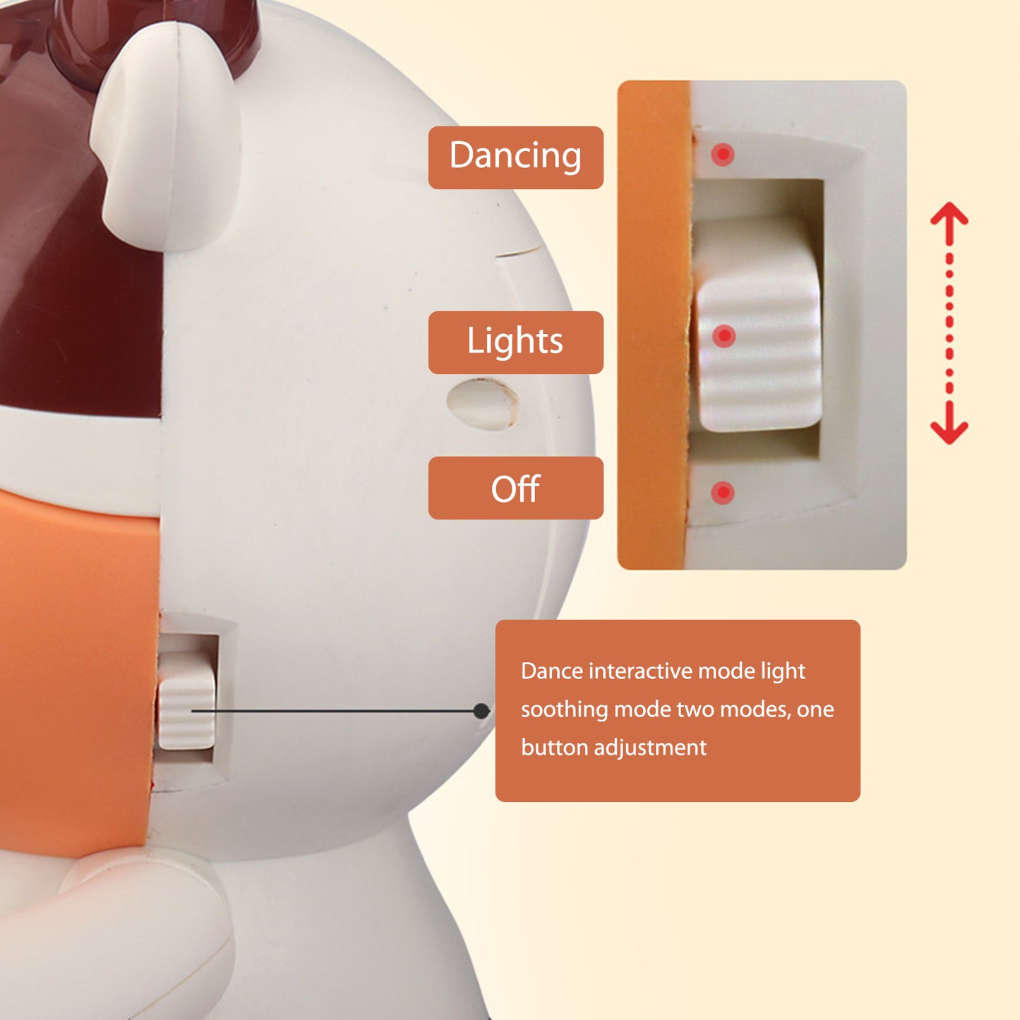 Music And Light Swing Dance Robot Electric Doll