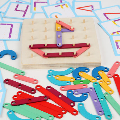 Children's Variety Ice Cream Stick Pegboard Puzzle