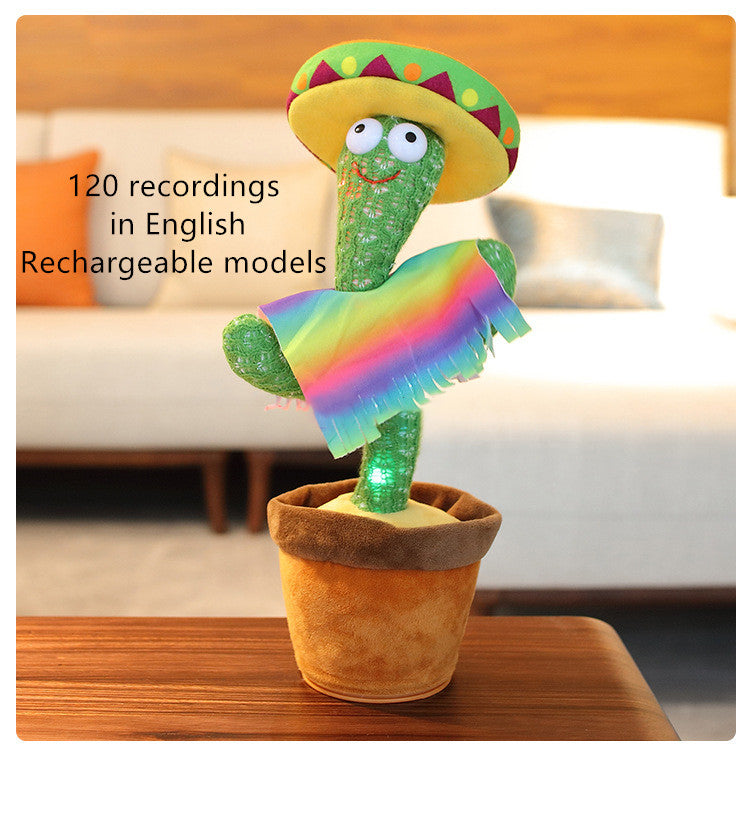 Cactus Plush Toy Electronic Shake Dancing Toy With The Song