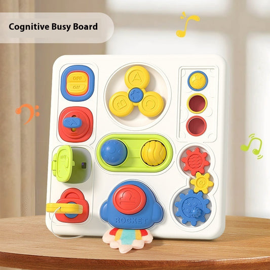 Baby Cognitive Sound And Light Busy Board Early Education Educational Toys