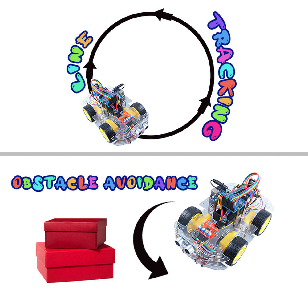 Obstacle Avoidance Car Programming Robot Kit