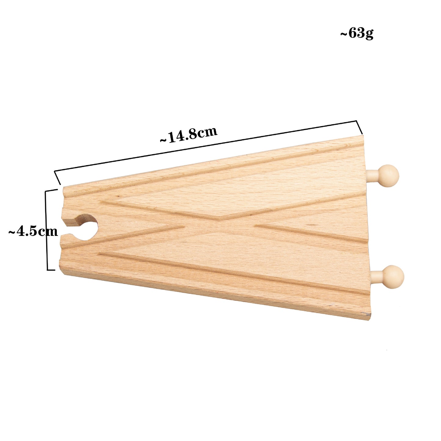 Beech Wood Track Train Toy Assembled