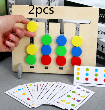 Double-sided Wooden Montessori Enlightenment Teaching Aids Children's Educational Toys