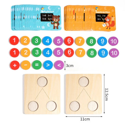 Kids Math Early Education Teaching Aids Wooden Digital Decomposition Arithmetic