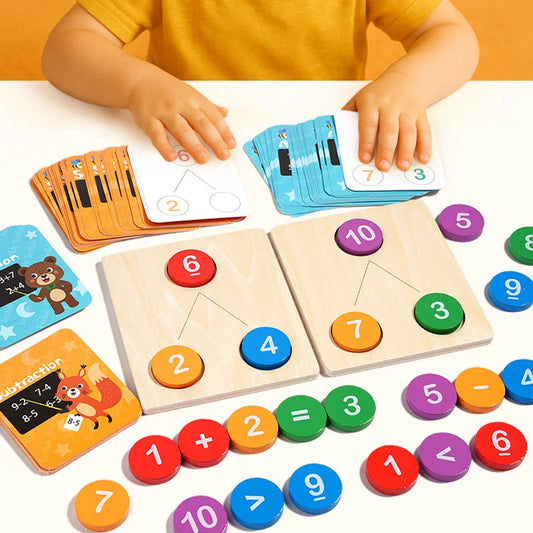 Kids Math Early Education Teaching Aids Wooden Digital Decomposition Arithmetic