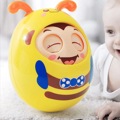 1PCS Roly Poly Baby Toy 6 to 12 Months, Tummy Time Rocking Toy