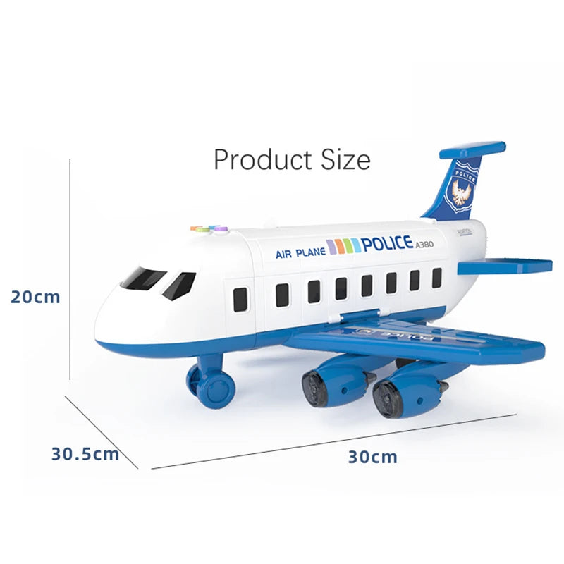 New Deformation Music Simulation Track Inertia Toy Aircraft