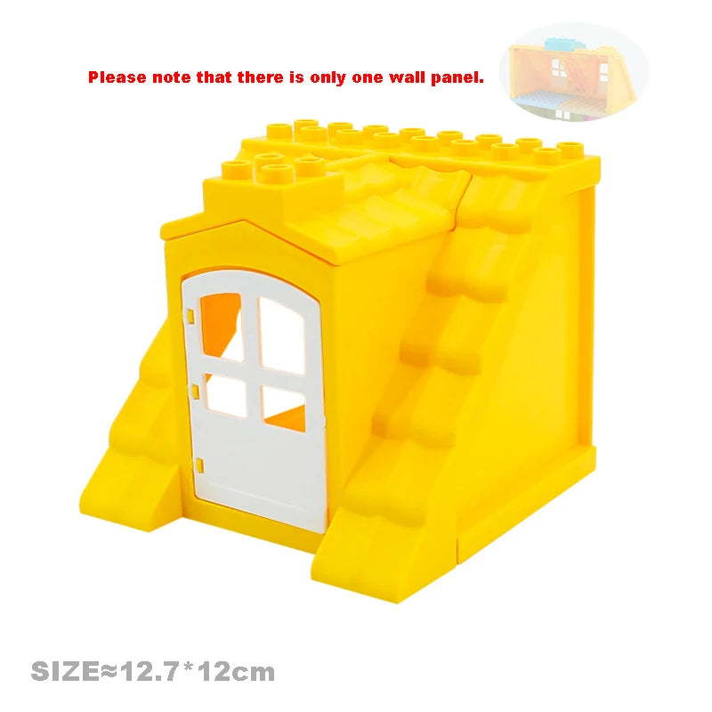 Big Particles Building Blocks House Parts Accessory Window Wall Roof