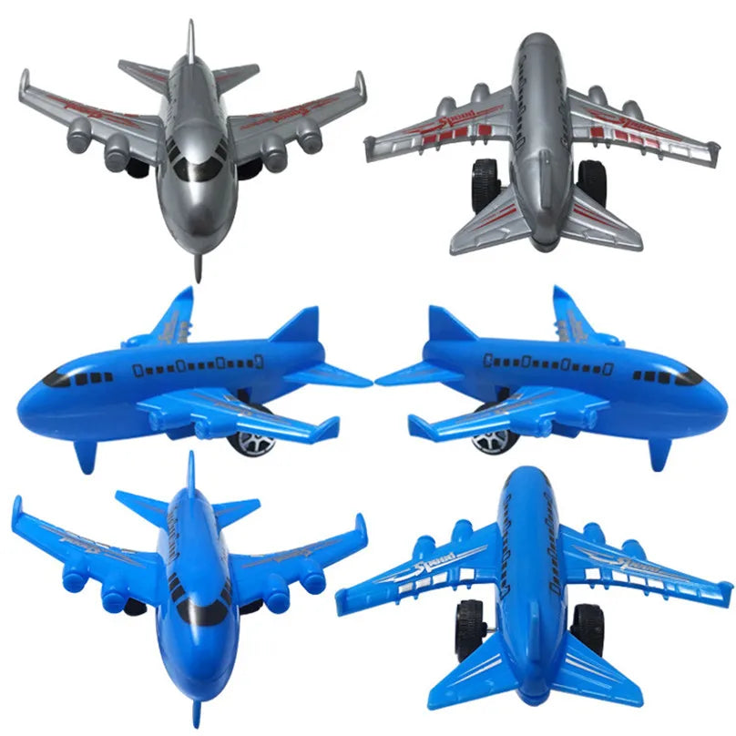 6Pcs/set Cute Pull Back Airplane Model Toy For Kids