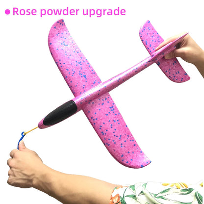 33/50CM Big Foam Plane Glider Hand Throw Airplane Light Inertial Bubble Planes