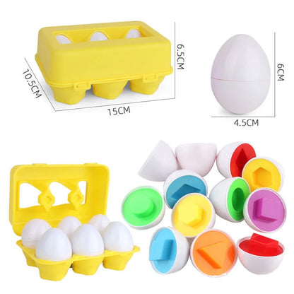 Montessori Games Baby Toy Smart Egg Shape Match Puzzle For Kids
