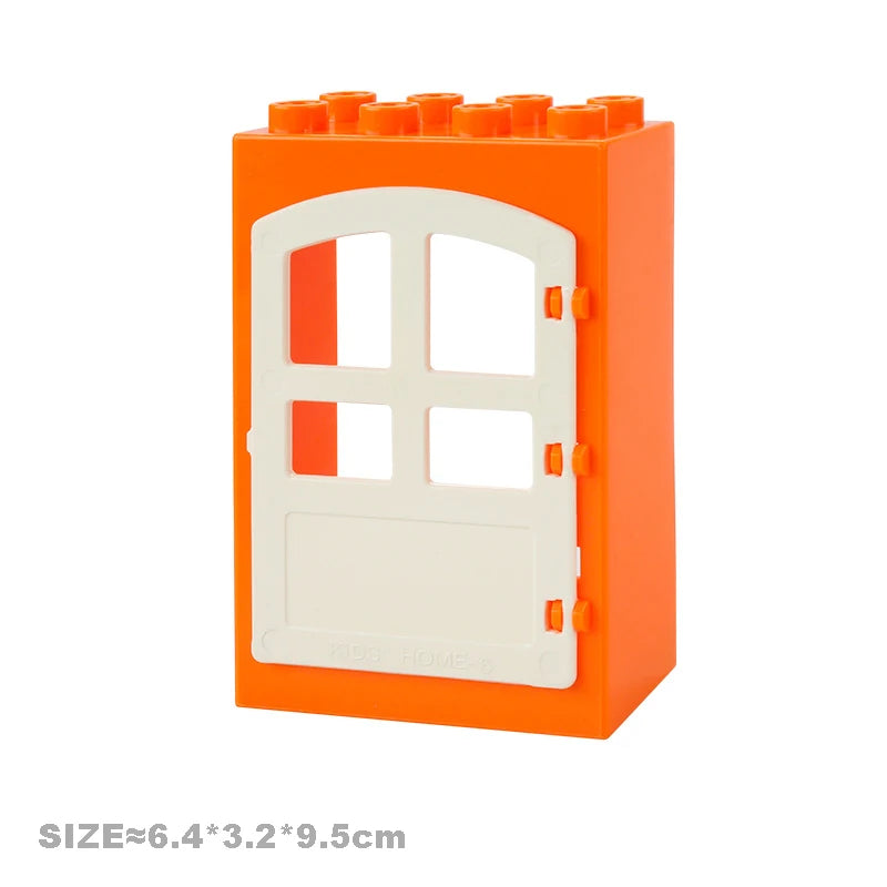 Big Particles Building Blocks House Parts Accessory Window Wall Roof
