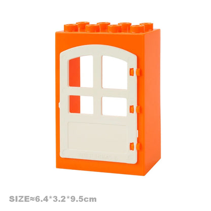Big Particles Building Blocks House Parts Accessory Window Wall Roof