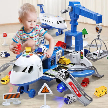 New Deformation Music Simulation Track Inertia Toy Aircraft