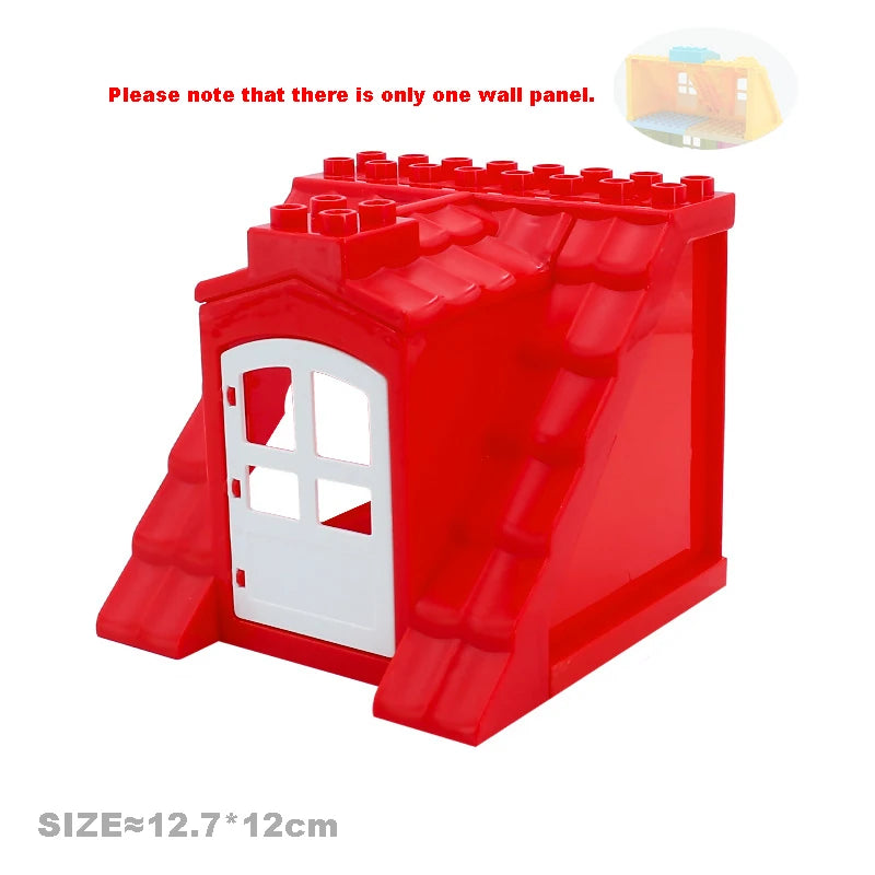 Big Particles Building Blocks House Parts Accessory Window Wall Roof