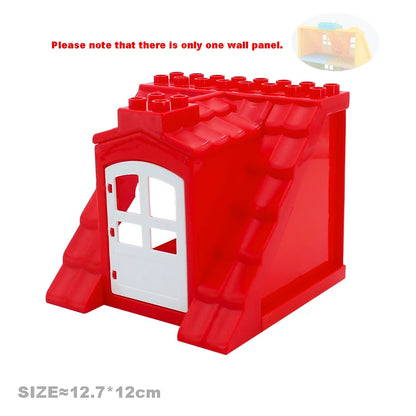 Big Particles Building Blocks House Parts Accessory Window Wall Roof