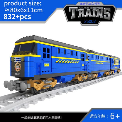 City Train Set Steam Bullet Vehicle Cargo Railway Station