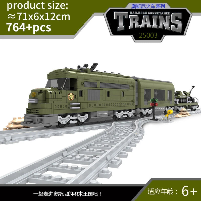 City Train Set Steam Bullet Vehicle Cargo Railway Station