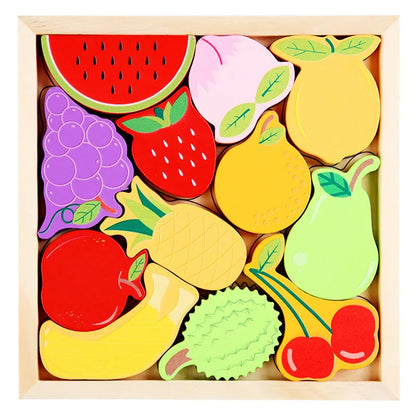Hot New 3D Puzzle Wooden Toys Baby Learning Educational Hand Grasp Board