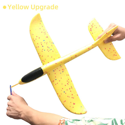 33/50CM Big Foam Plane Glider Hand Throw Airplane Light Inertial Bubble Planes