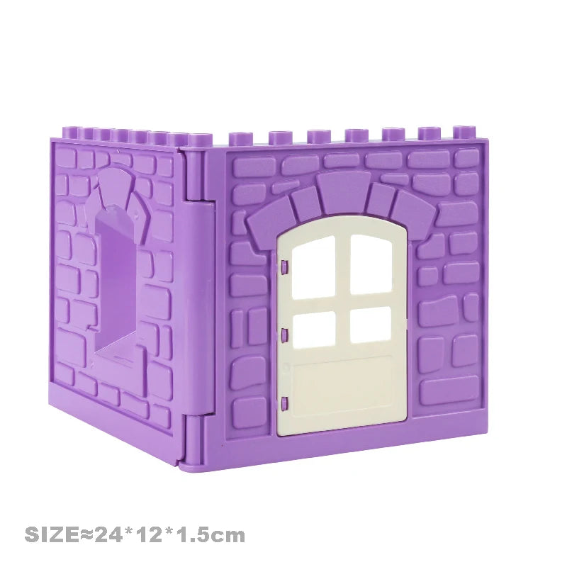 Big Particles Building Blocks House Parts Accessory Window Wall Roof